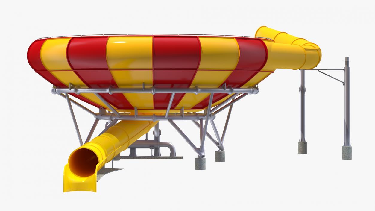 3D Water Slide Funnel model