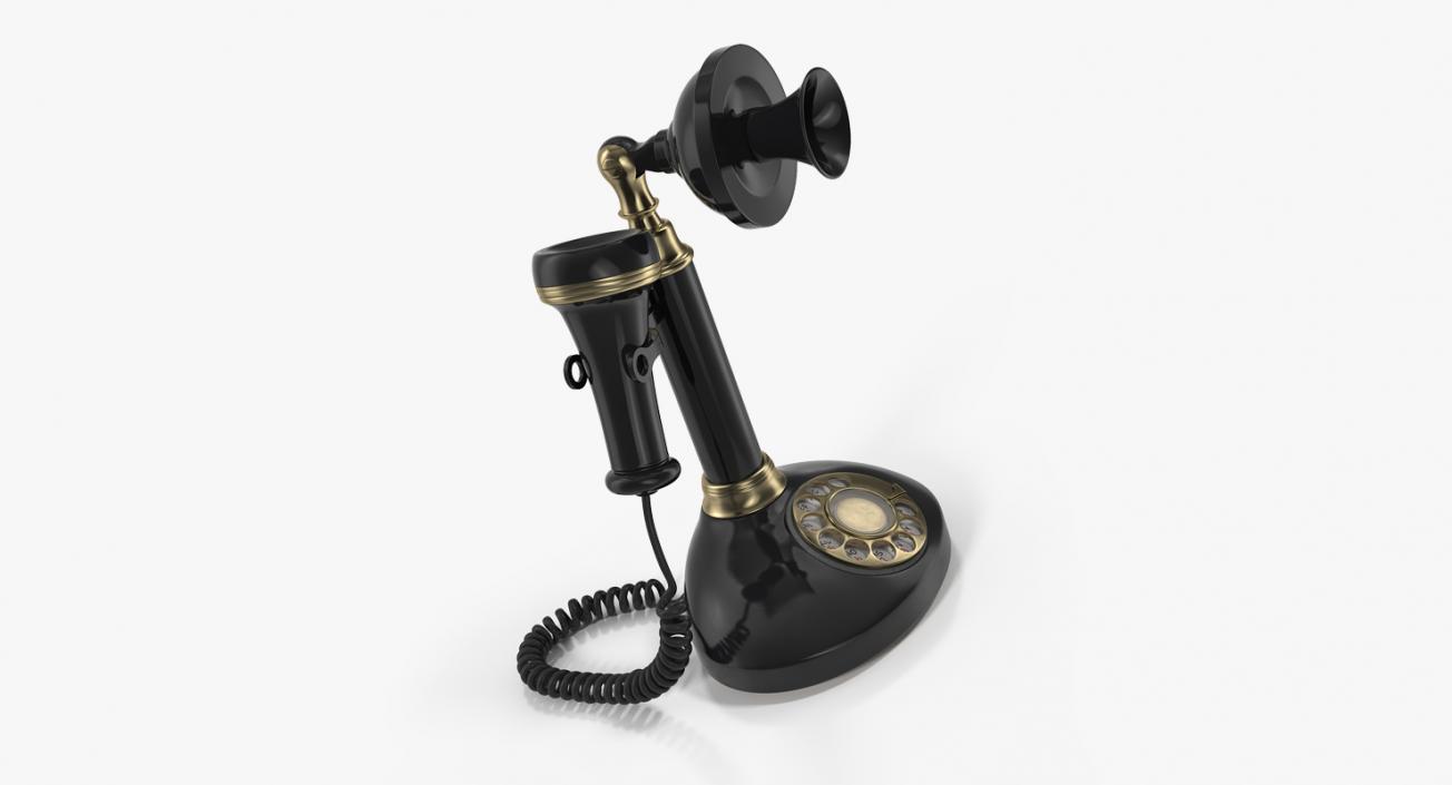 Vintage Candlestick Telephone 3D model