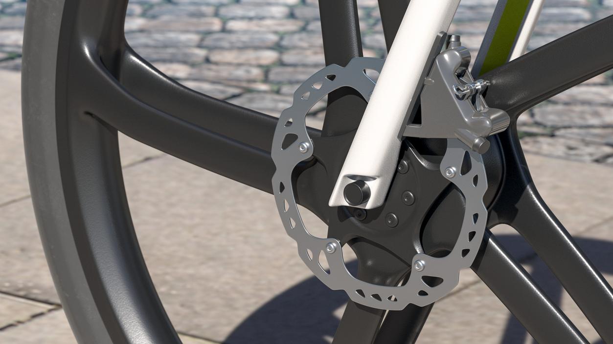 3D model Superstrata E Carbon Electric Bike White