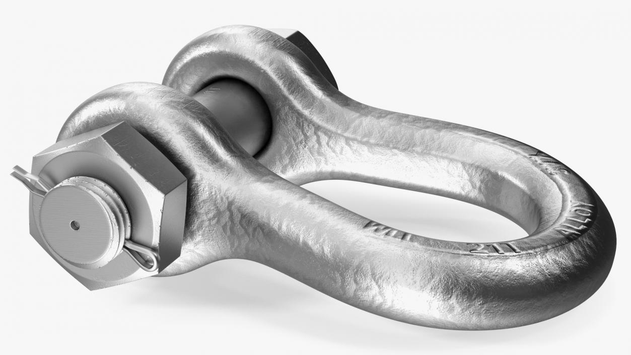 3D Aluminum Anchor Shackle model