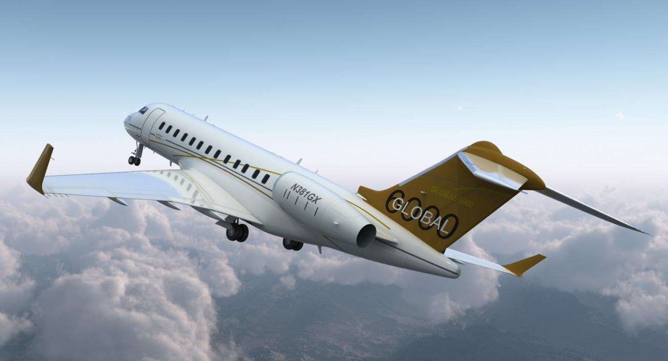 Bombardier Business Jets Rigged Collection 3D
