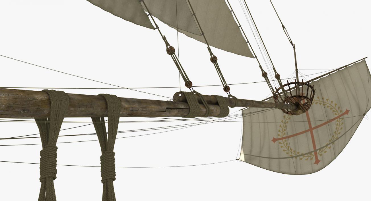 3D model Sail Ship Masts