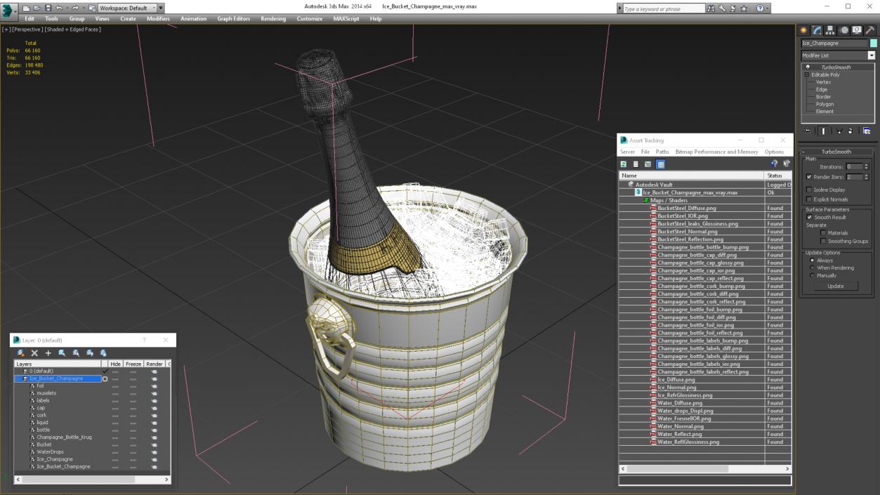 3D model Ice Bucket Champagne