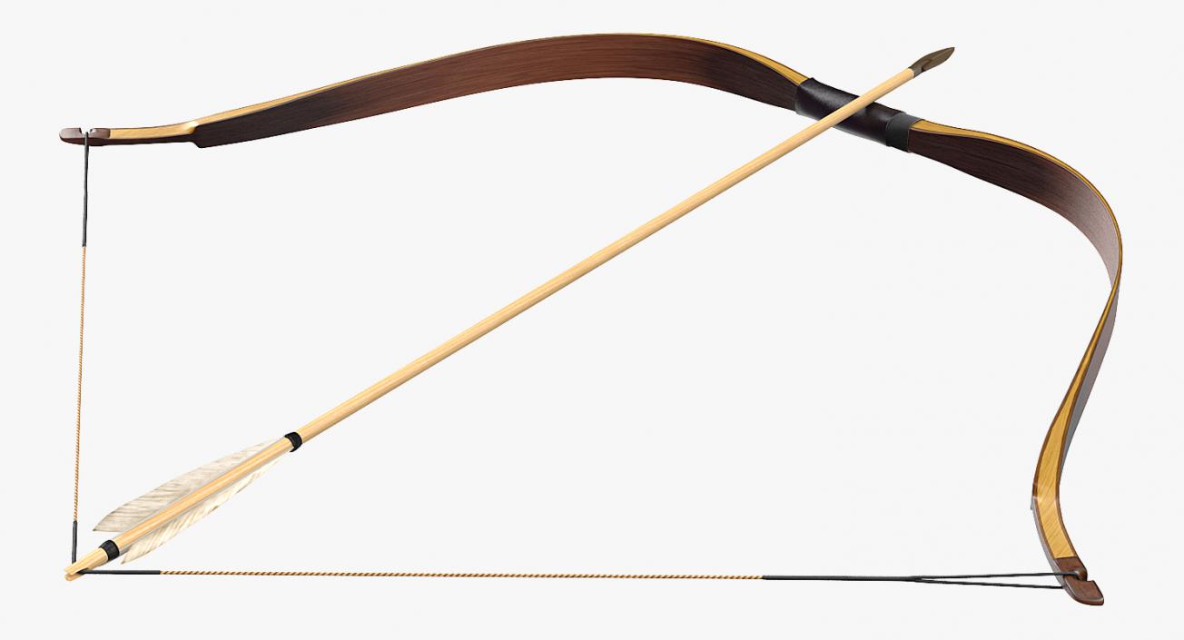 Bow with Arrow 3D model