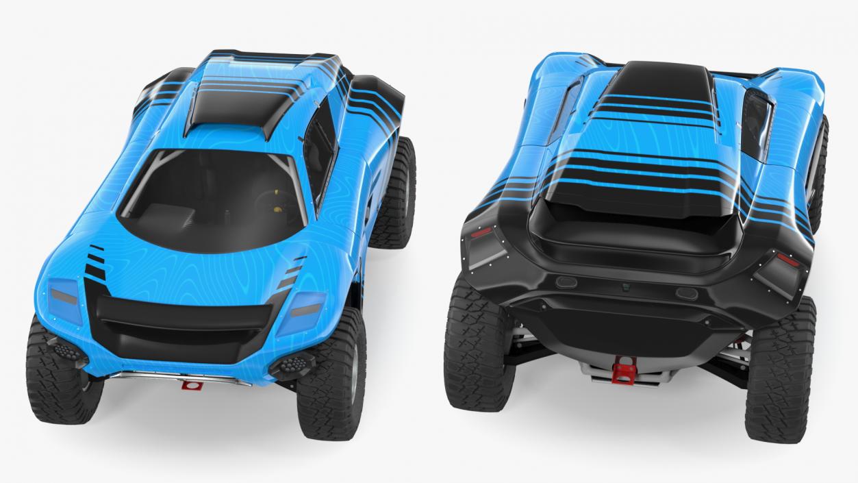 Off Road Racing Electric SUV Clean 3D model
