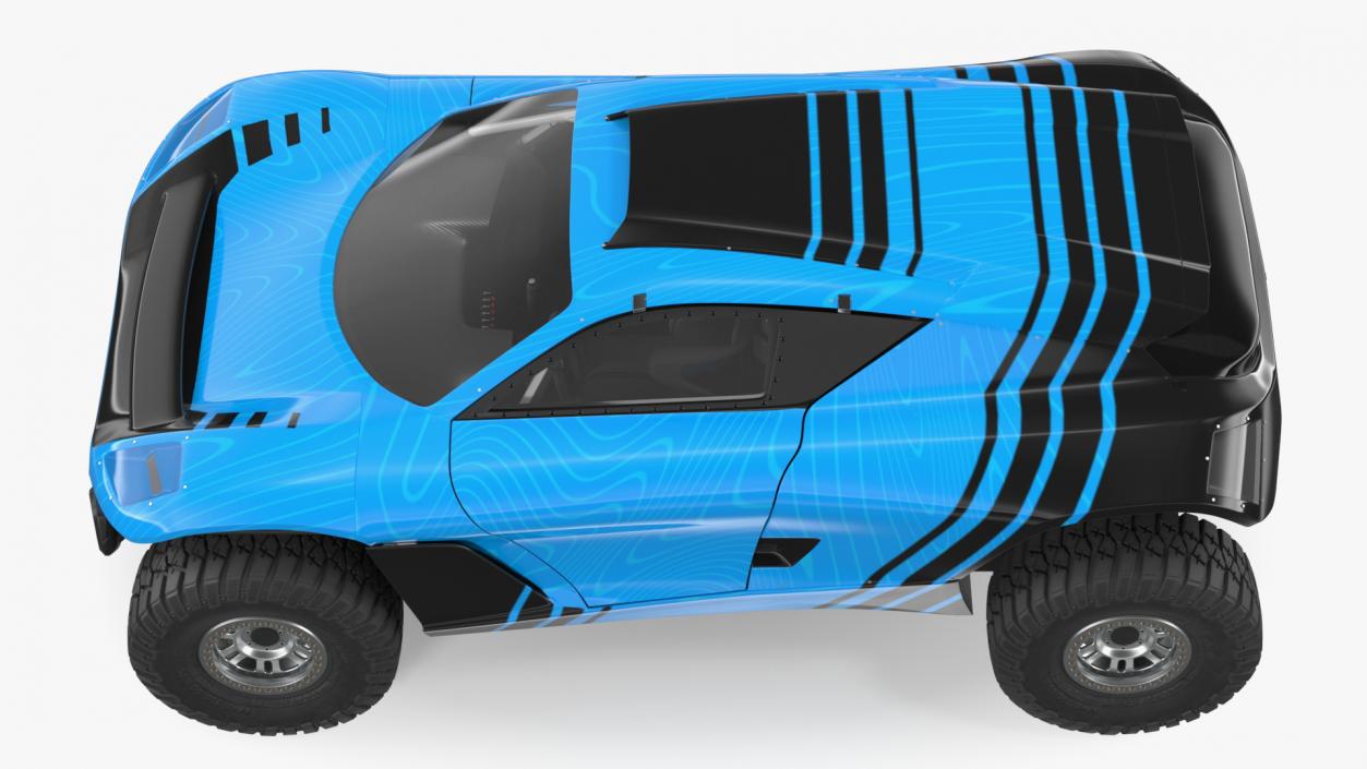 Off Road Racing Electric SUV Clean 3D model
