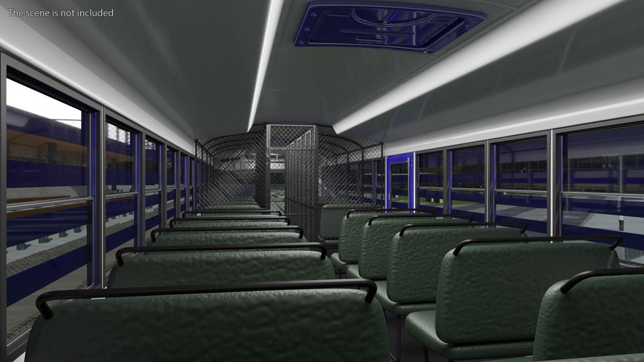 3D model Prison Transport Bus