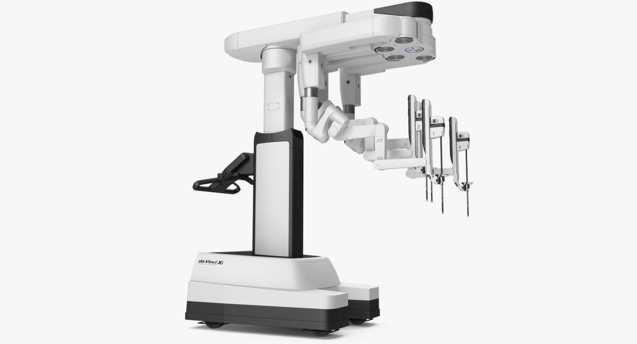 Surgical Robotic System da Vinci SI Rigged 3D