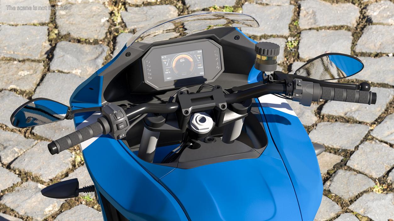 3D Zero SR S Electric Motorcycle Rigged