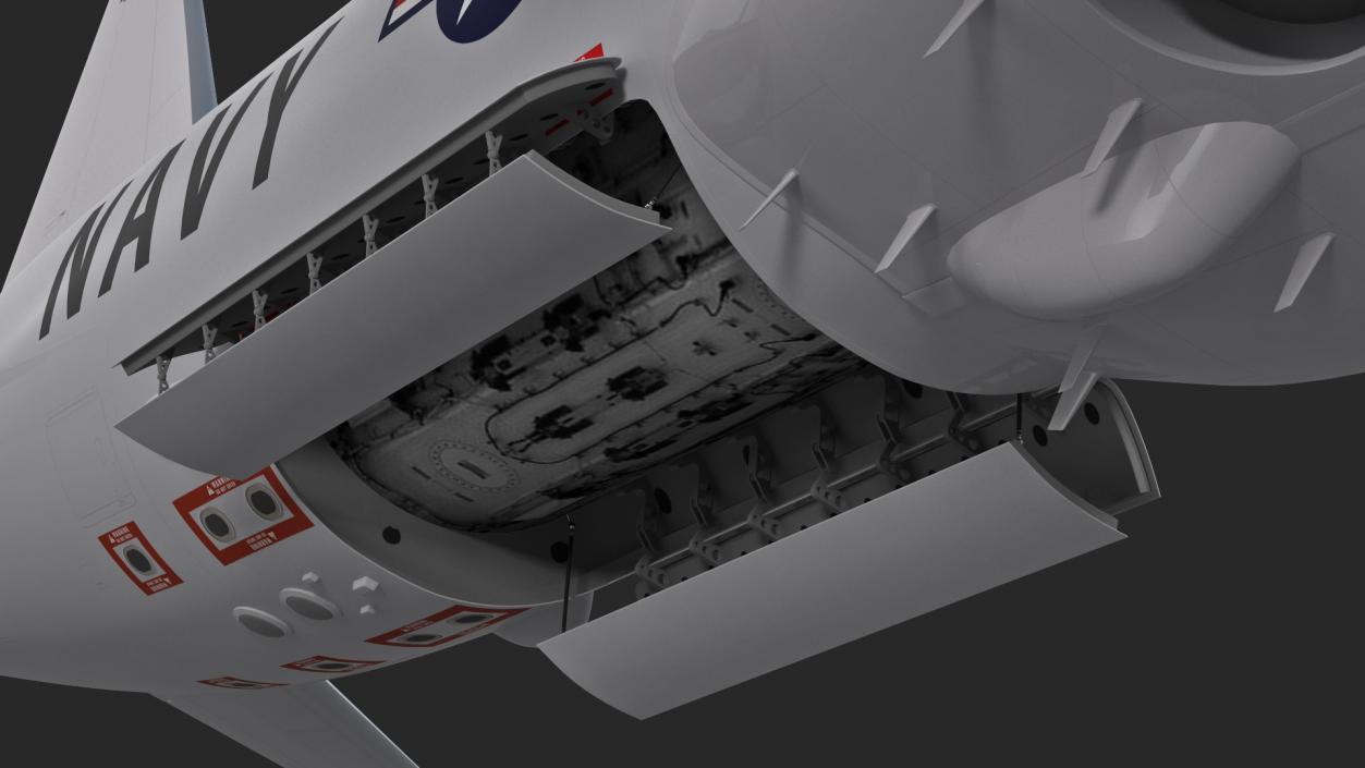 Boeing P-8 Poseidon Military Aircraft Rigged 3D model
