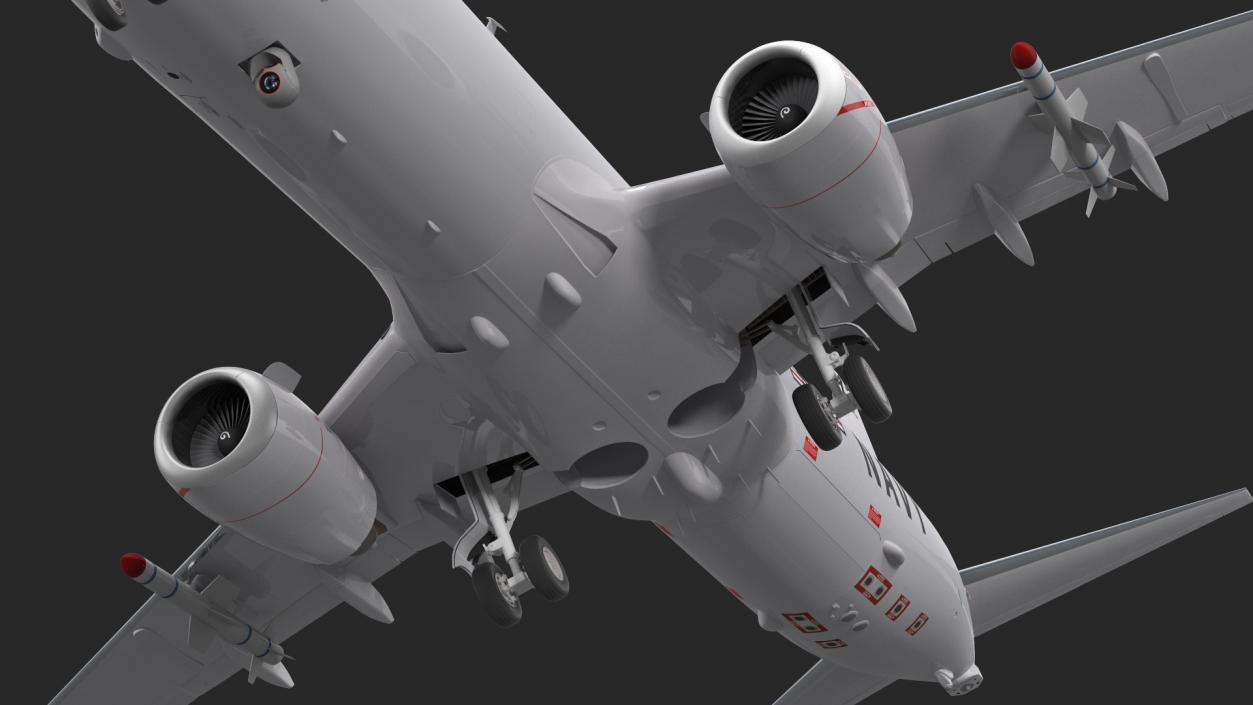 Boeing P-8 Poseidon Military Aircraft Rigged 3D model