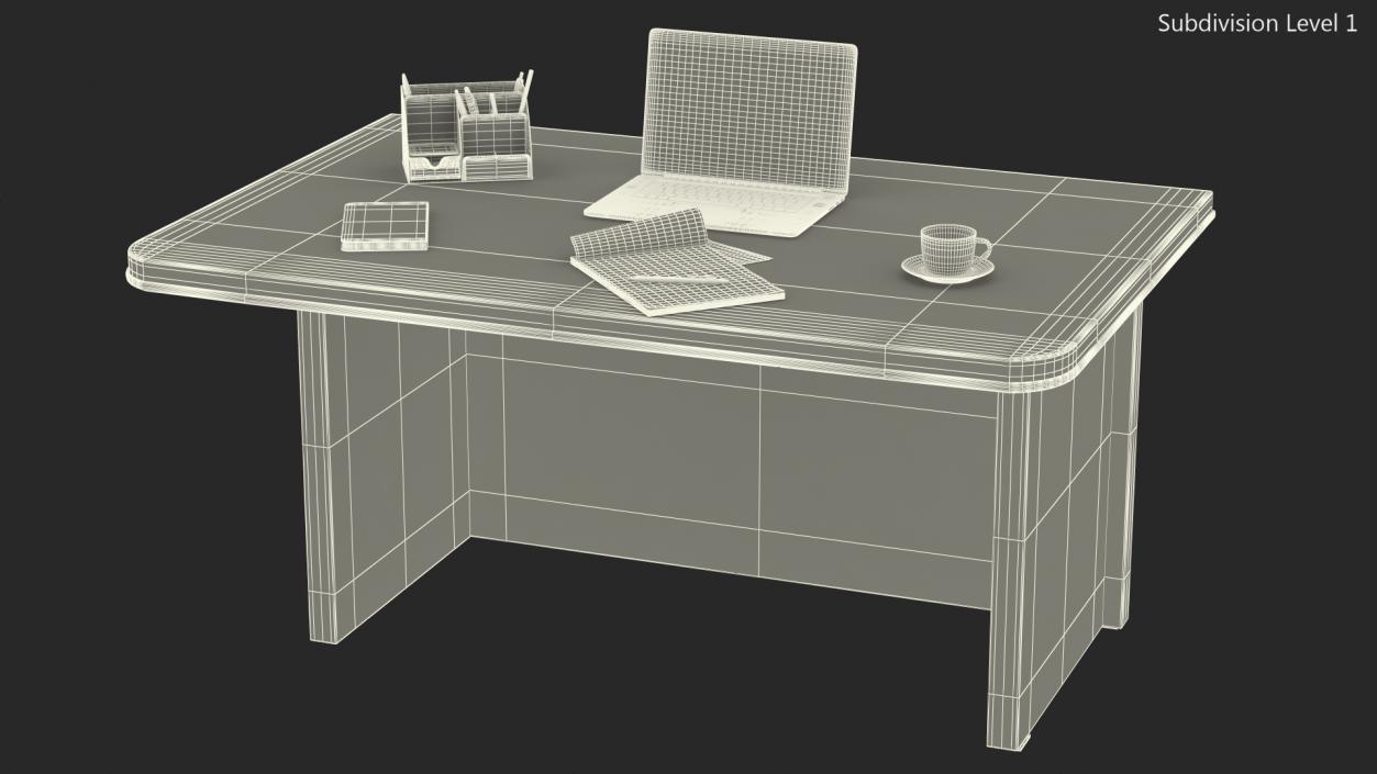 3D Computer Workplace the Table model