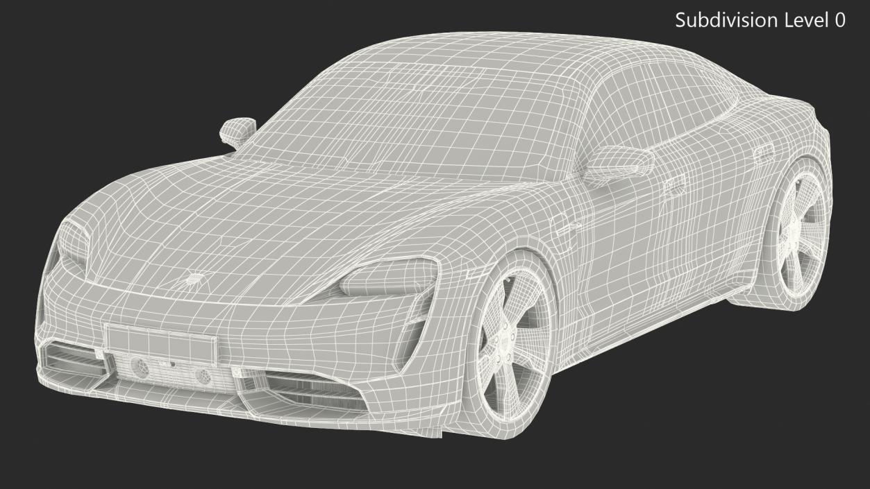 Porsche Taycan Turbo S 2020 3D