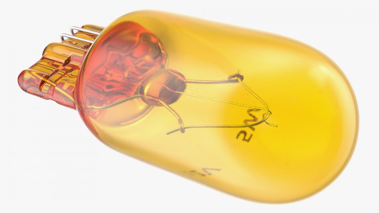 3D Halogen Capeless T10 W5W Light Bulb Amber