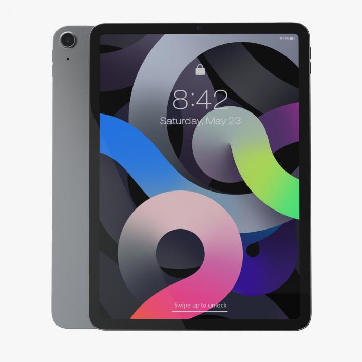 Apple iPad Air 4 2020 Space Gray 3D