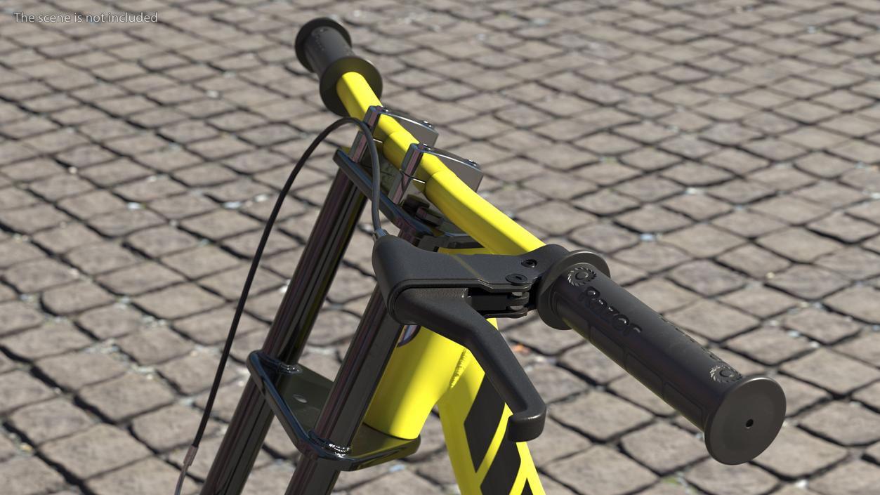 3D Razor DXT Drift Trike Yellow model