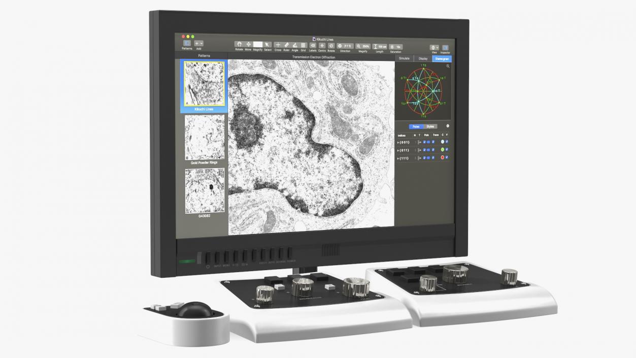 3D model Generic Electron Microscope With Monitor