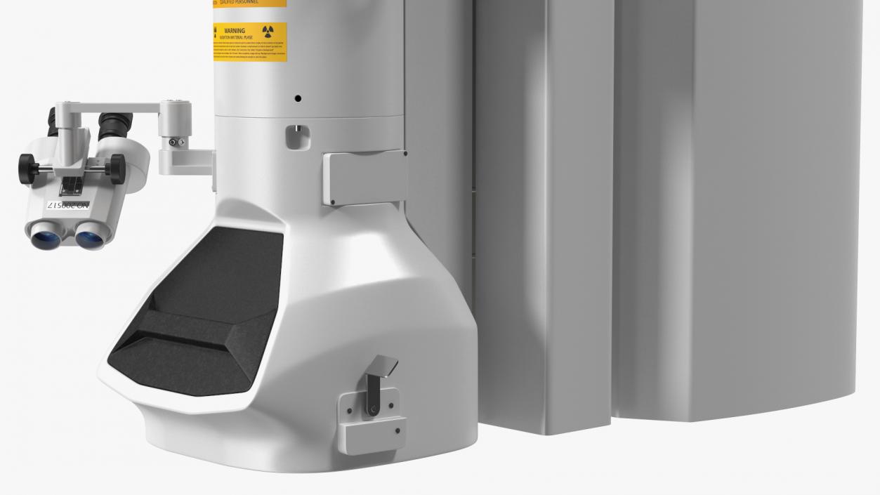 3D model Generic Electron Microscope With Monitor