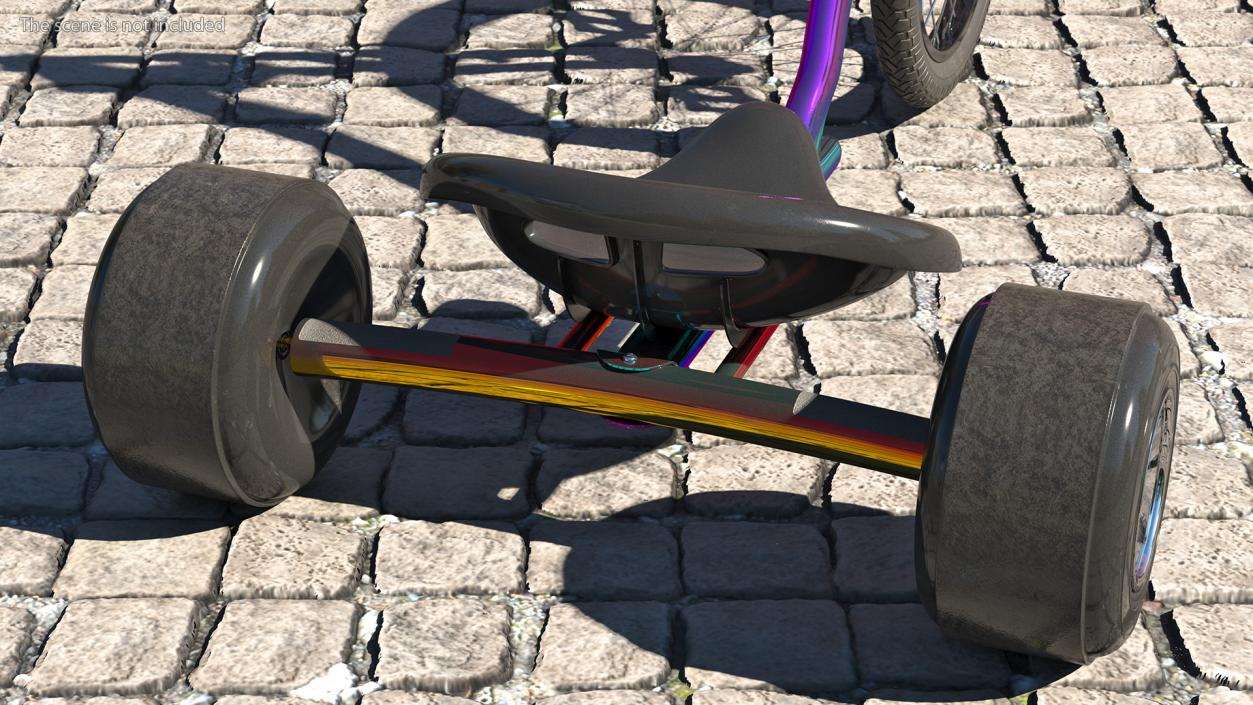 3D Razor DXT Drift Trike Colored Chrome