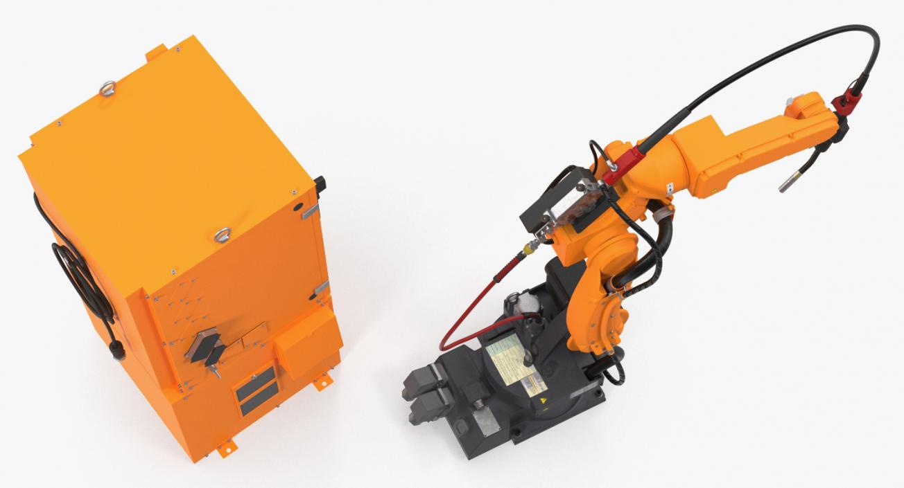 3D Generic Welding Robot with Power Supply Rigged