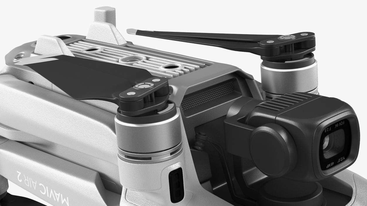 3D model DJI Mavic Air2 Drone Quadcopter with Camera Folded