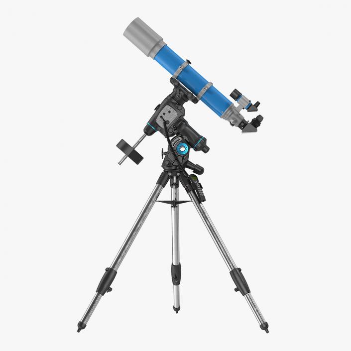 3D model Refractor Telescope with Mount Tripod Generic