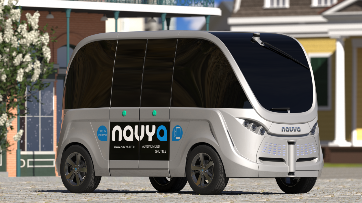 Autonomous Electric Vehicle Navya Arma Exterior Only 3D