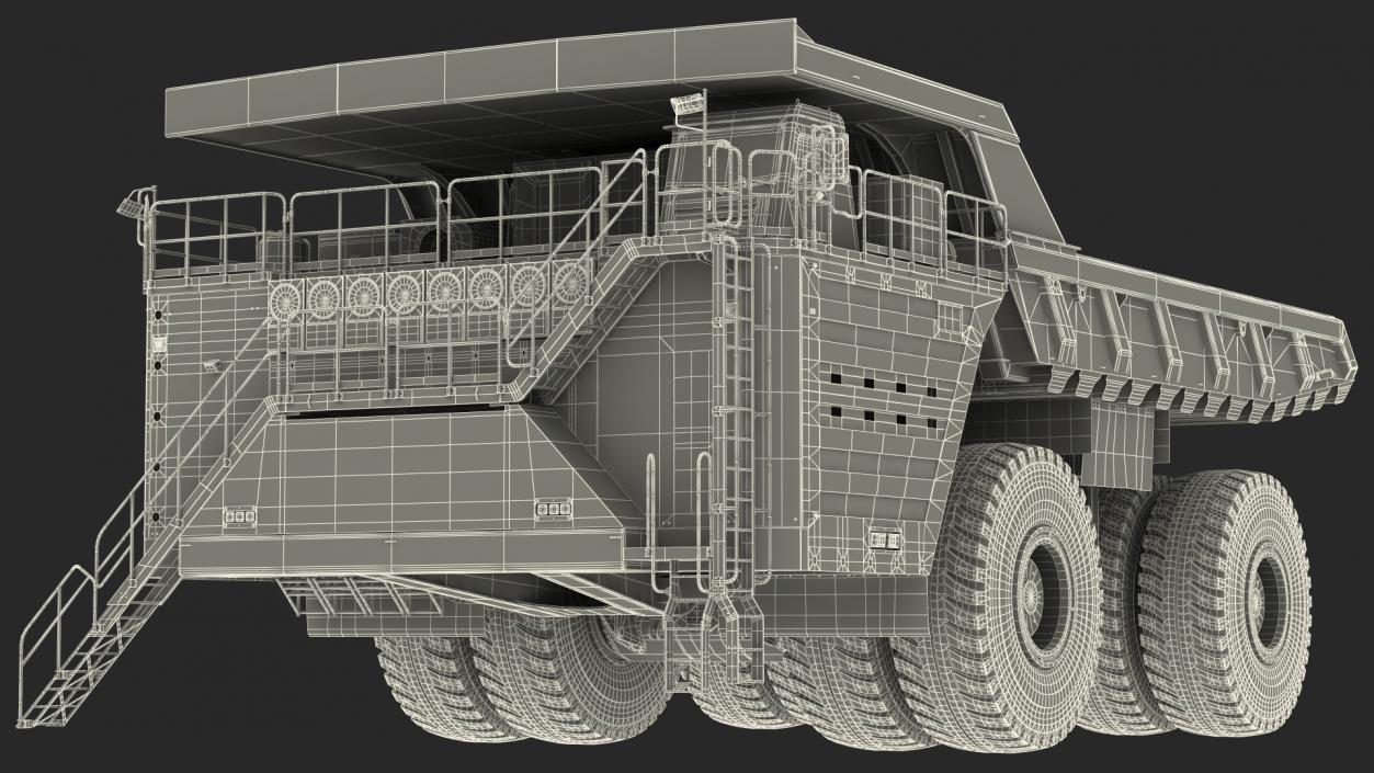 3D Ultra Class Haul Truck Dirty model
