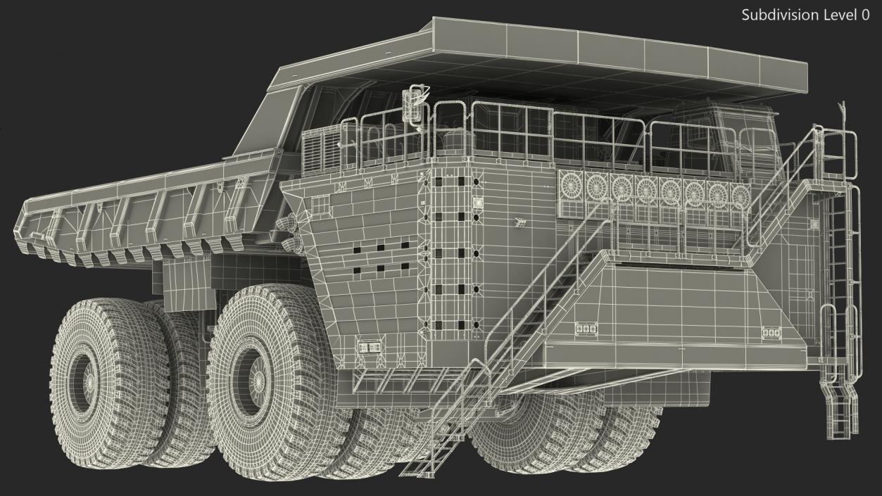3D Ultra Class Haul Truck Dirty model