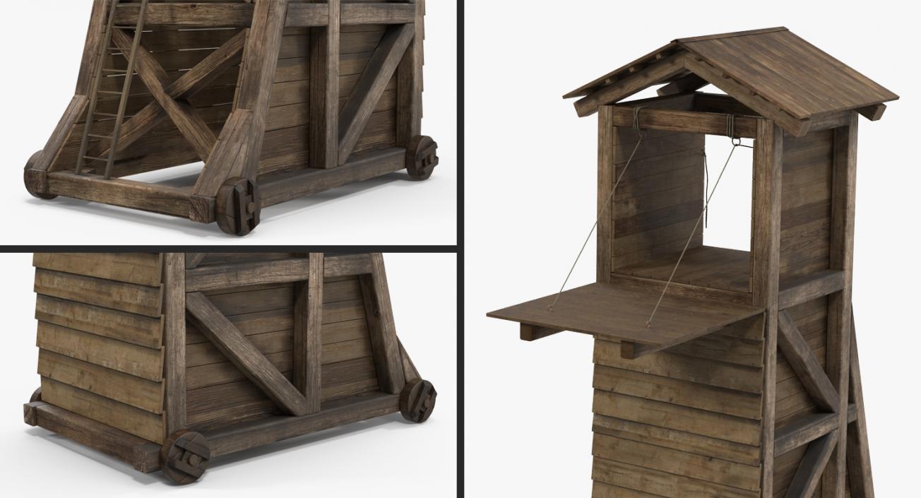 3D model Medieval Siege Tower
