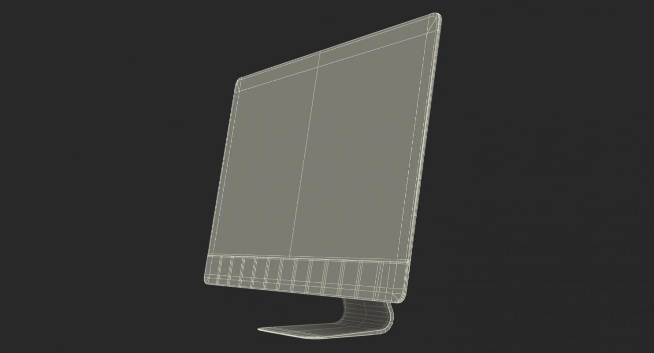 iMac Retina 5K Display Silver 3D model