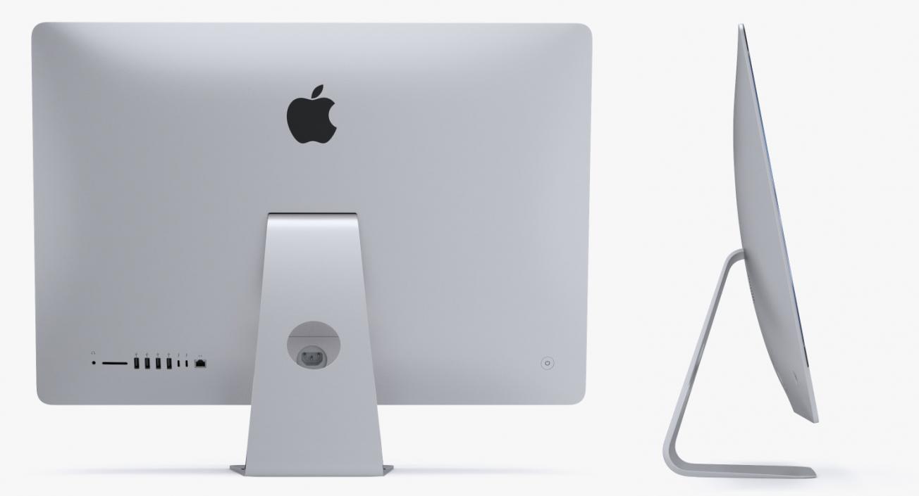iMac Retina 5K Display Silver 3D model