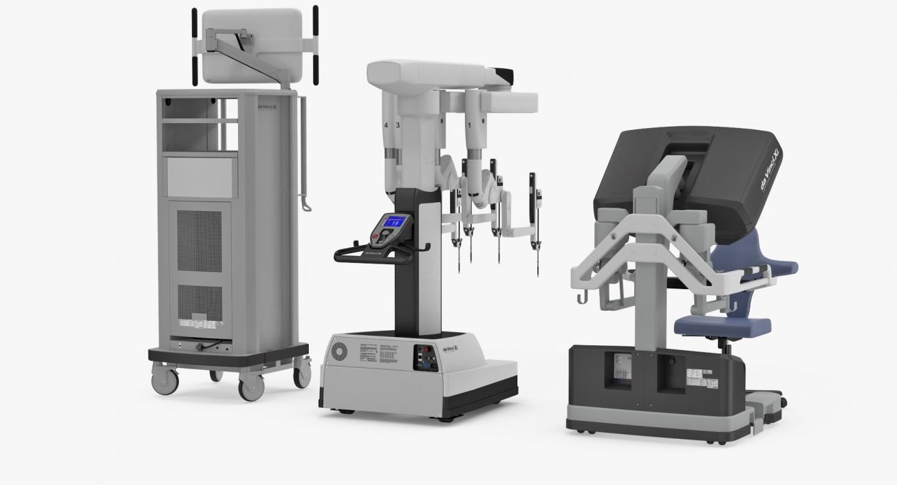 3D Da Vinci Surgical System Rigged