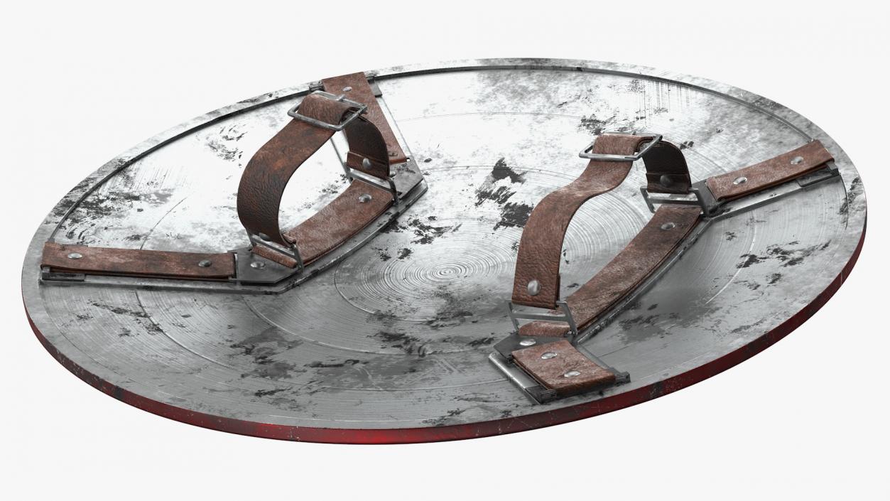 3D model Captain America Damaged Shield