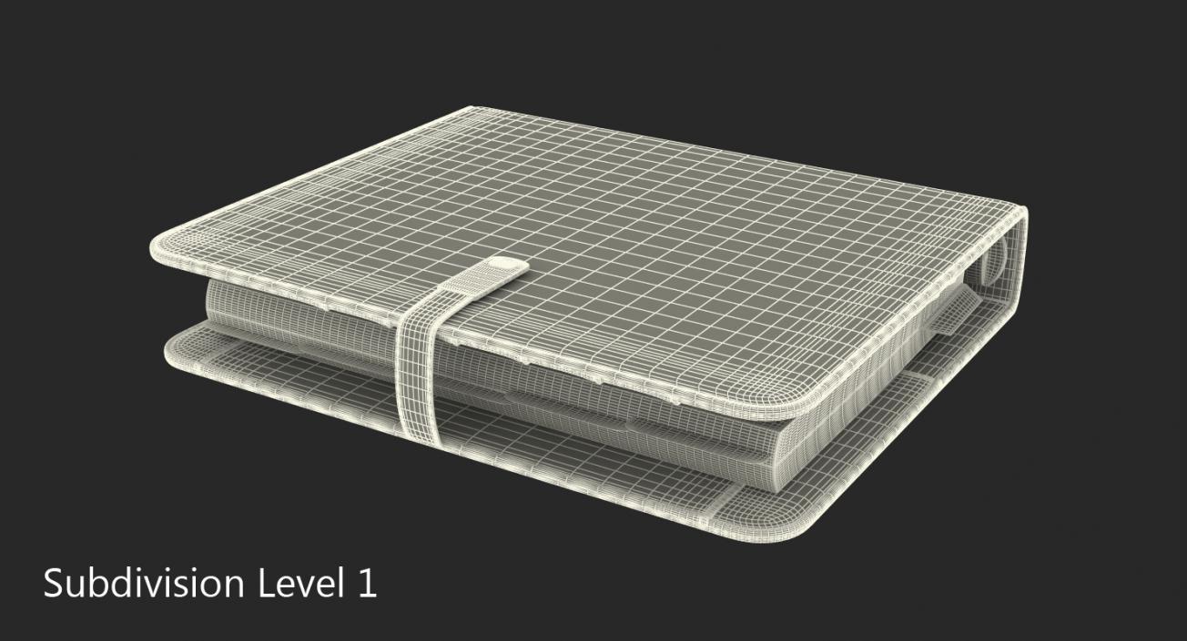 Weekly Organizer Closed White 3D model