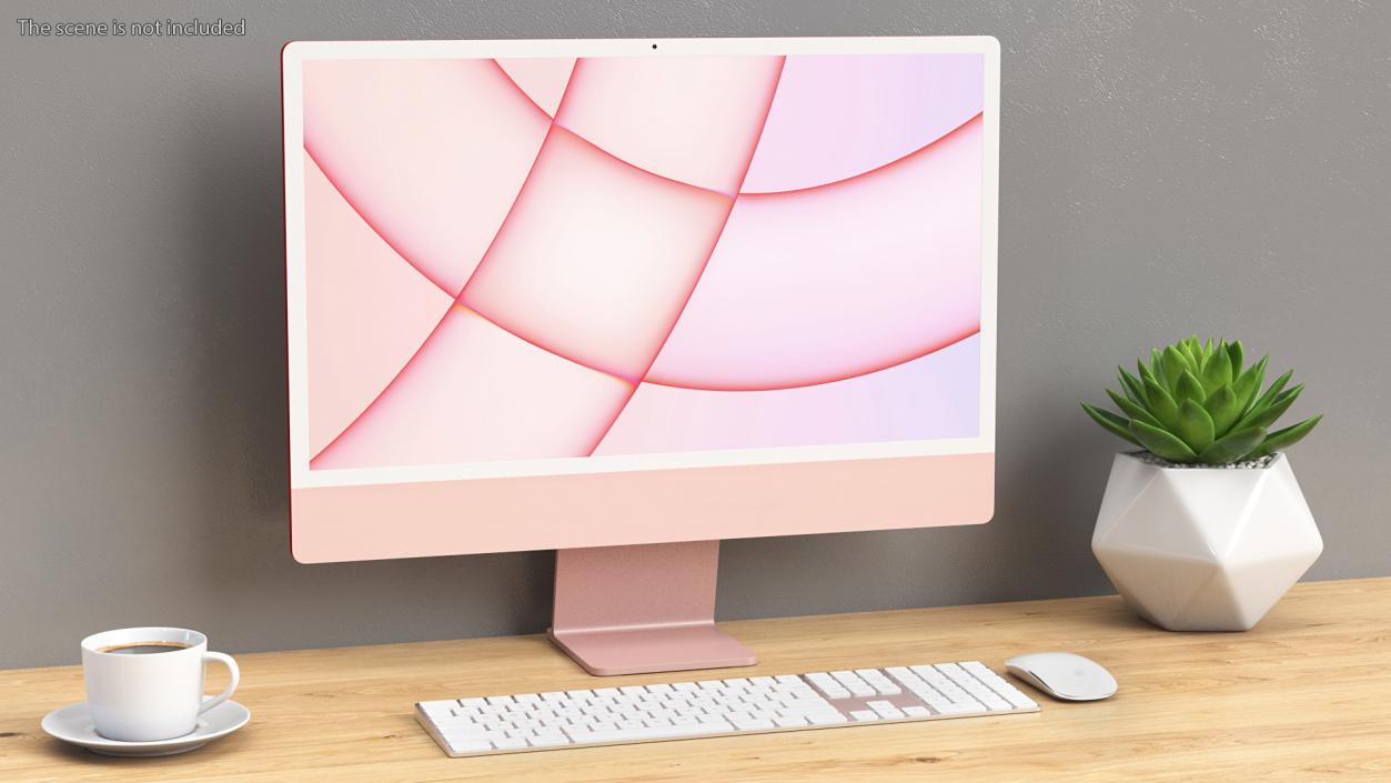 3D model Apple iMac 2021 Pink