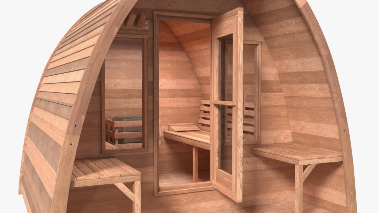 Mini Pod Outdoor Sauna 3D