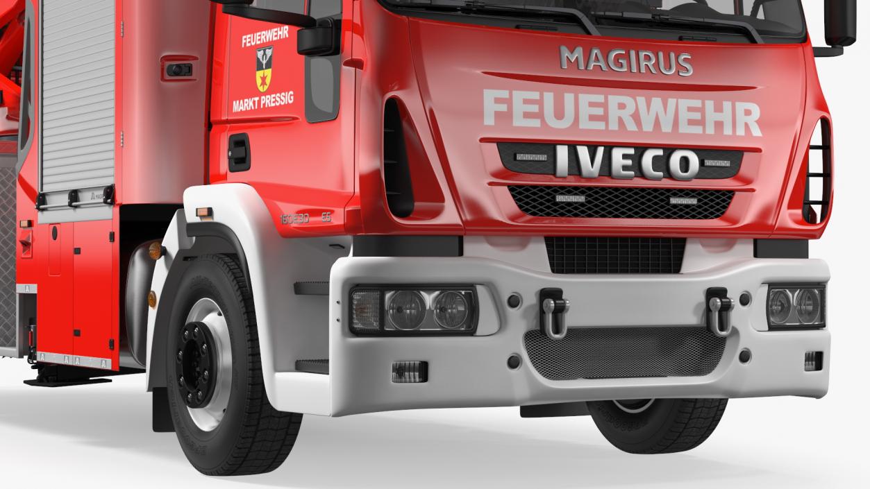 Iveco FF160 Magirus Fire Truck Rigged 3D