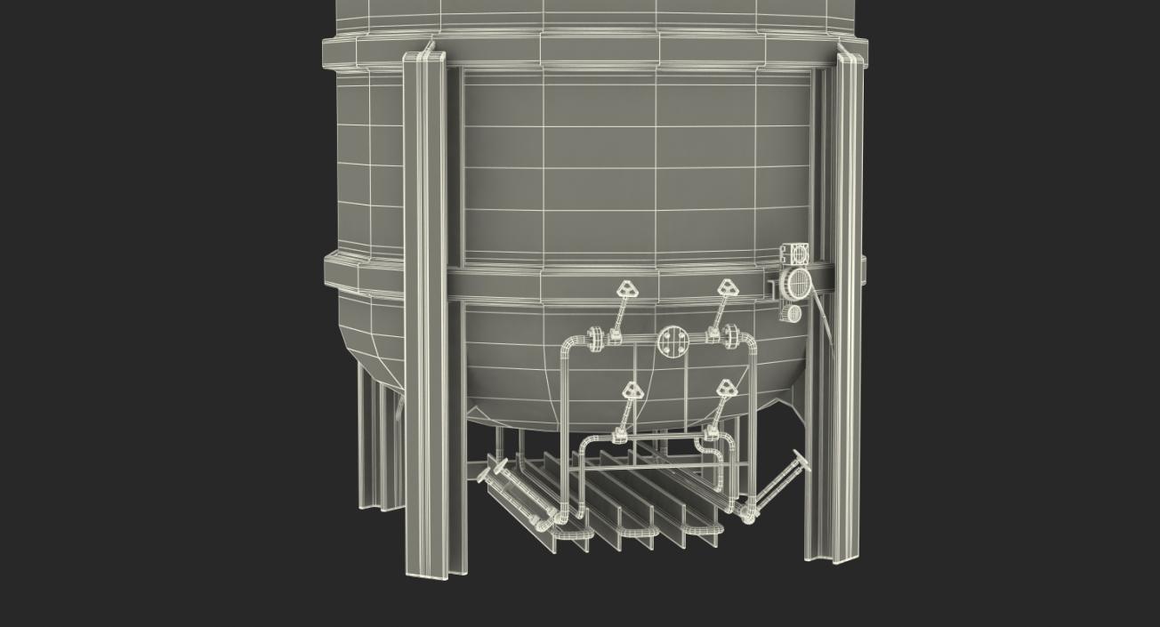 CNG and LNG Fuel Storage Tank 3D model