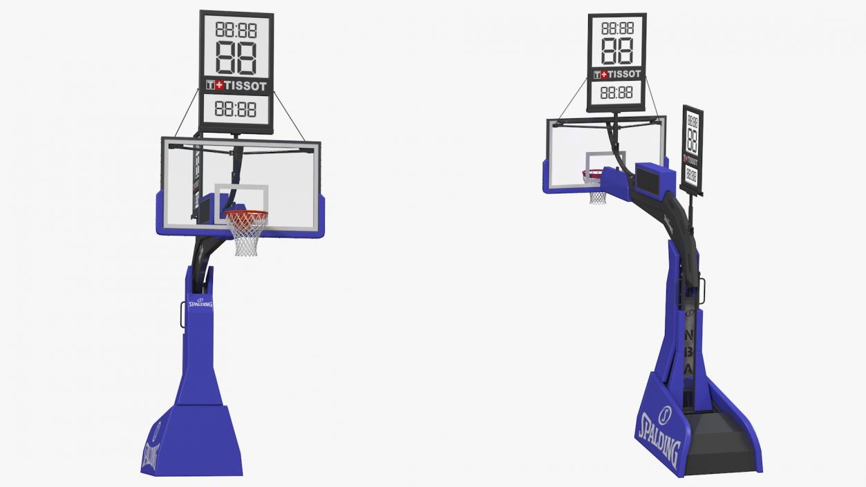 Hydraulic Portable Basketball Backstop Spalding 3D