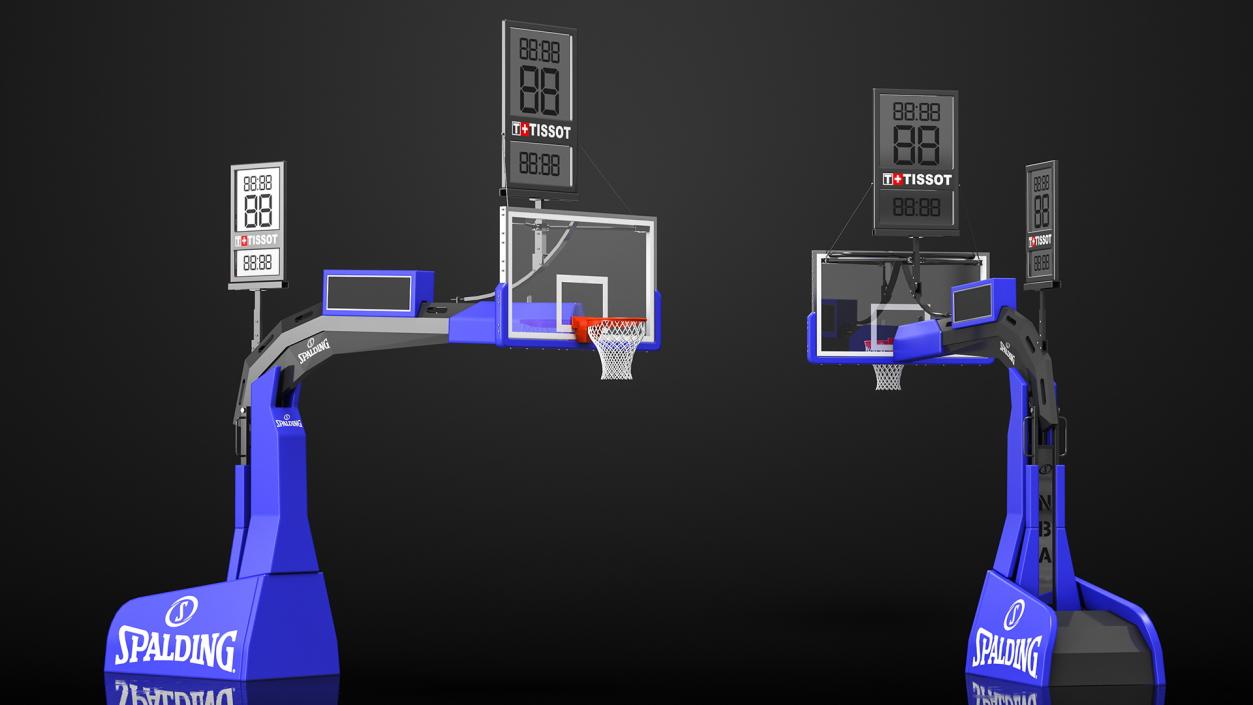 Hydraulic Portable Basketball Backstop Spalding 3D