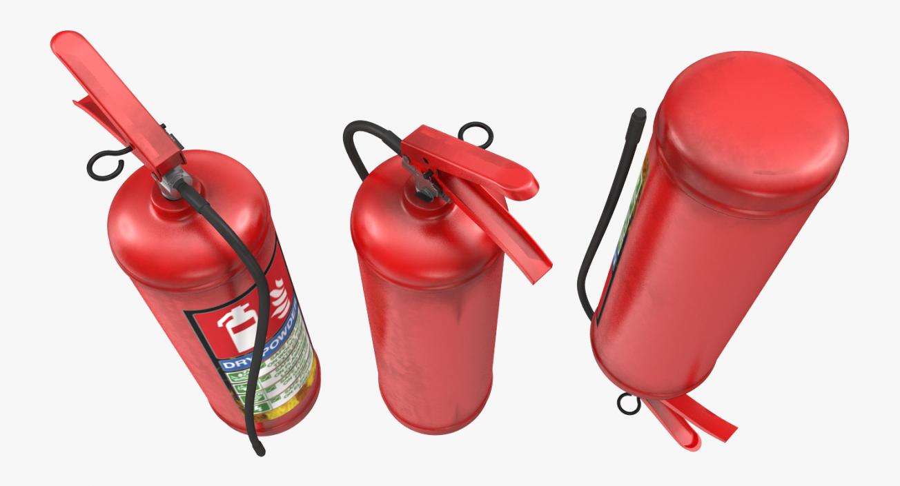3D Red Fire Extinguisher