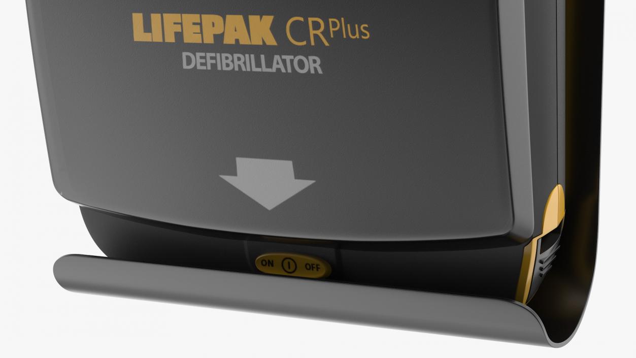 3D Medtronic Lifepak CR Plus on Wall Bracket