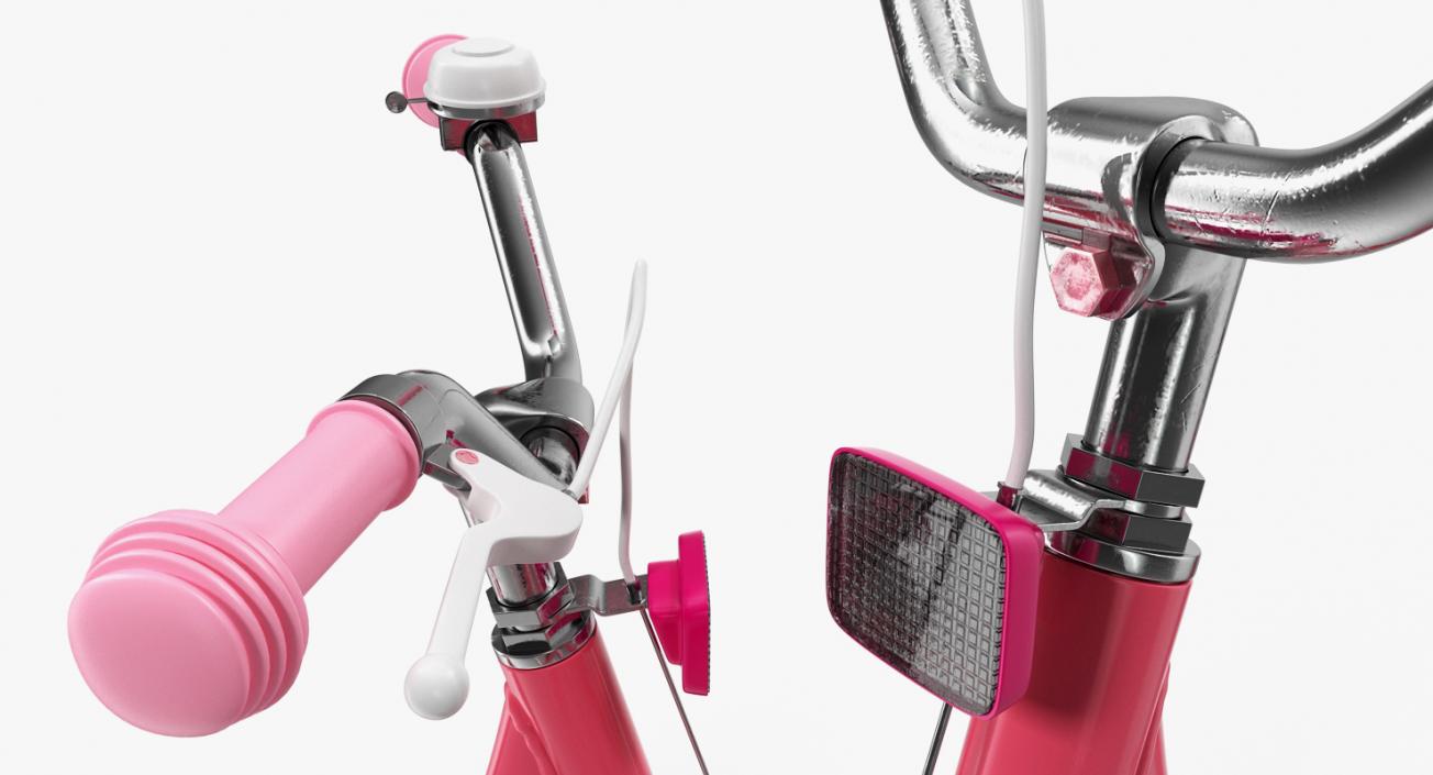 Girls Kids Bike Rigged 3D