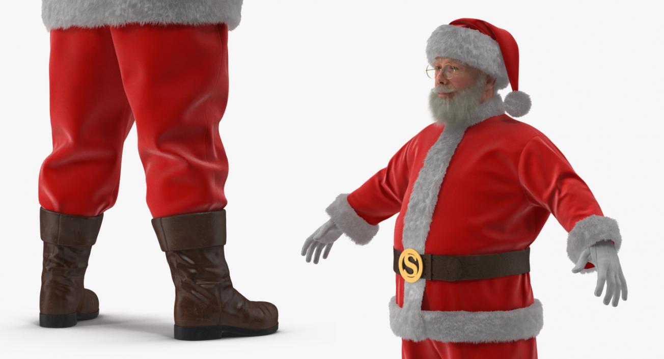 3D model Santa Claus with Fur