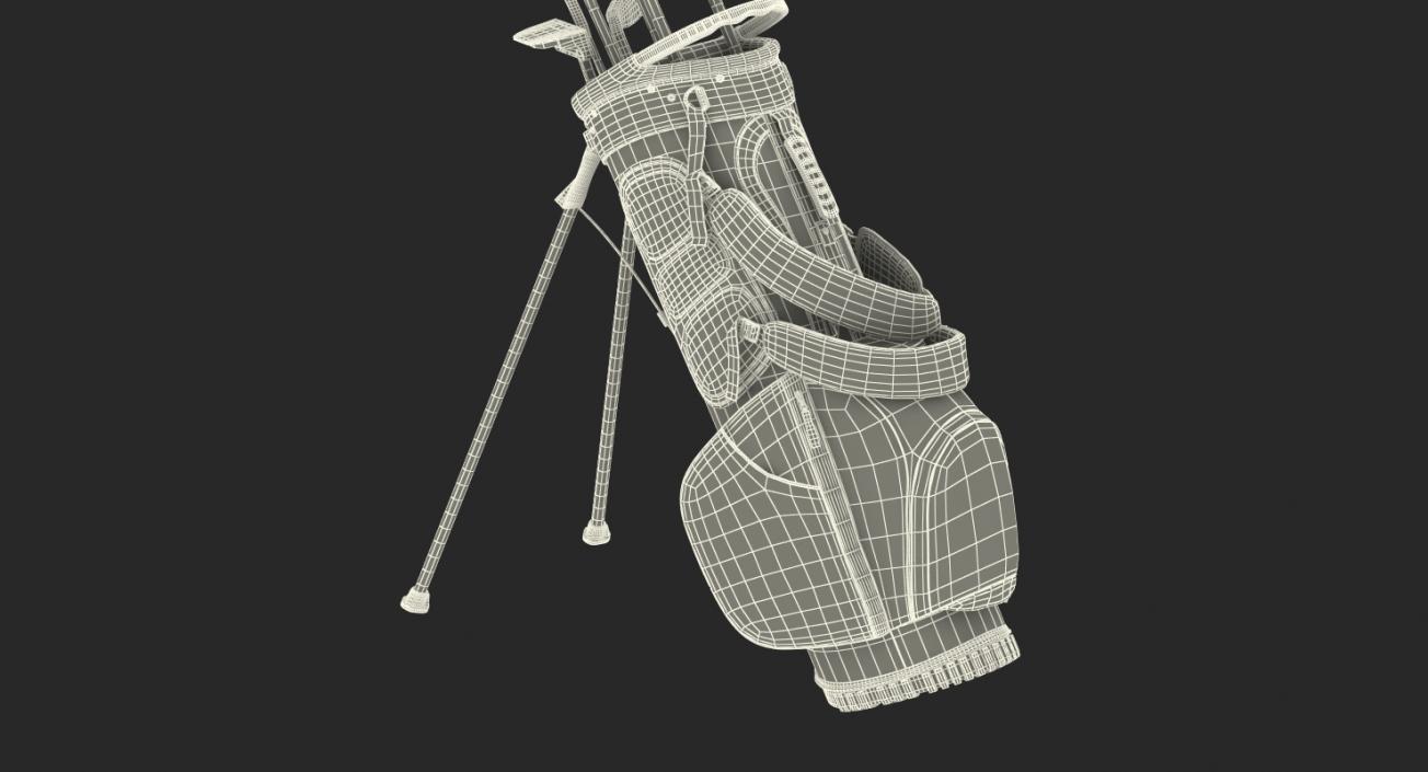 3D Golf Bag Seahawks with Clubs model