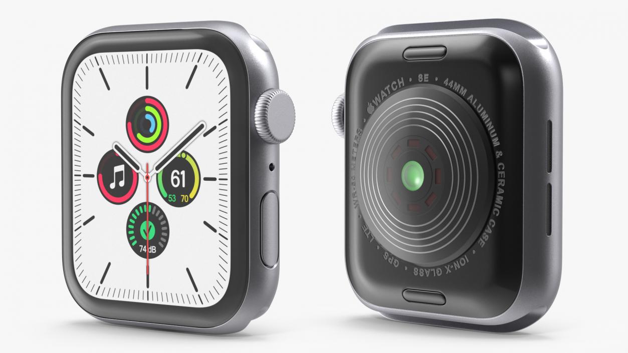 3D Apple Watch SE Silver