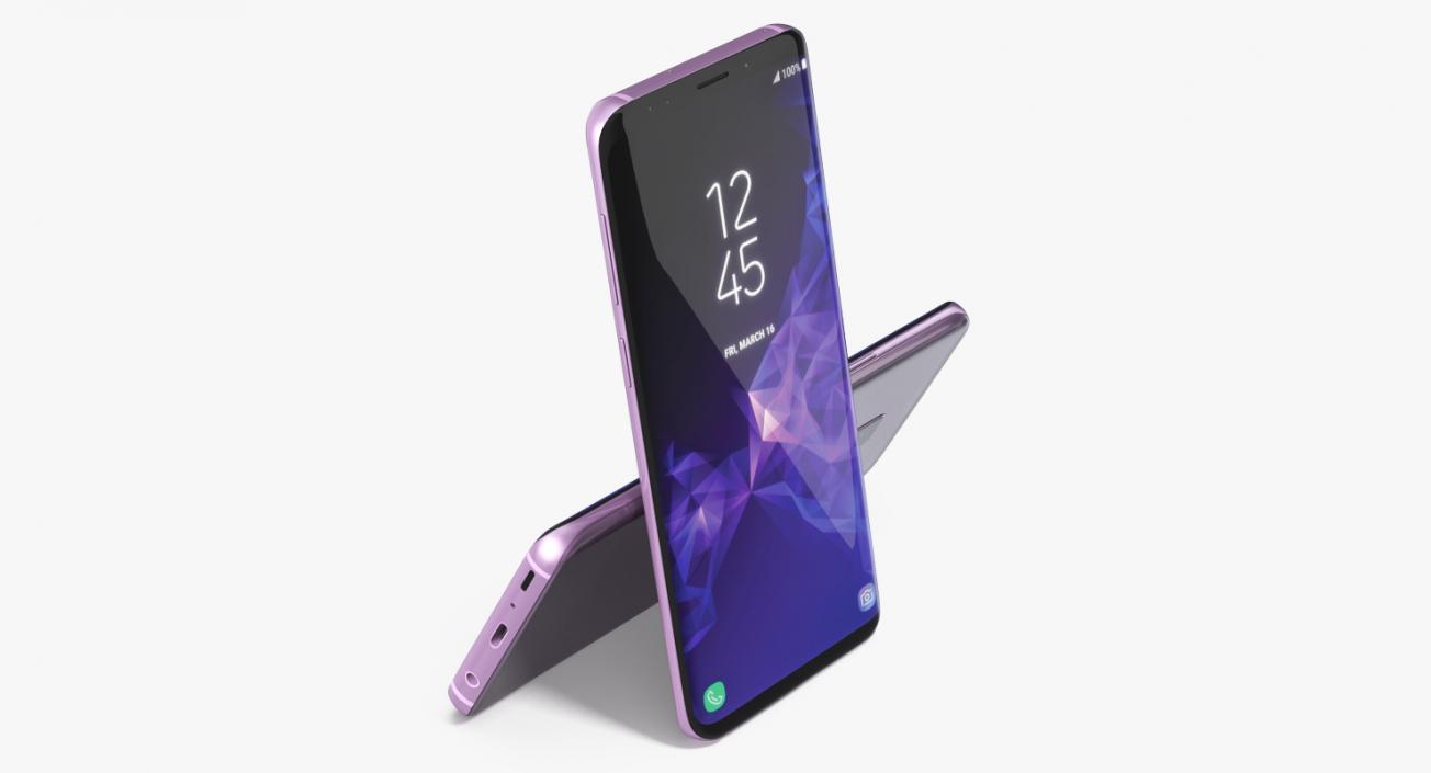 3D model Samsung Galaxy S9 Plus Lilac Purple