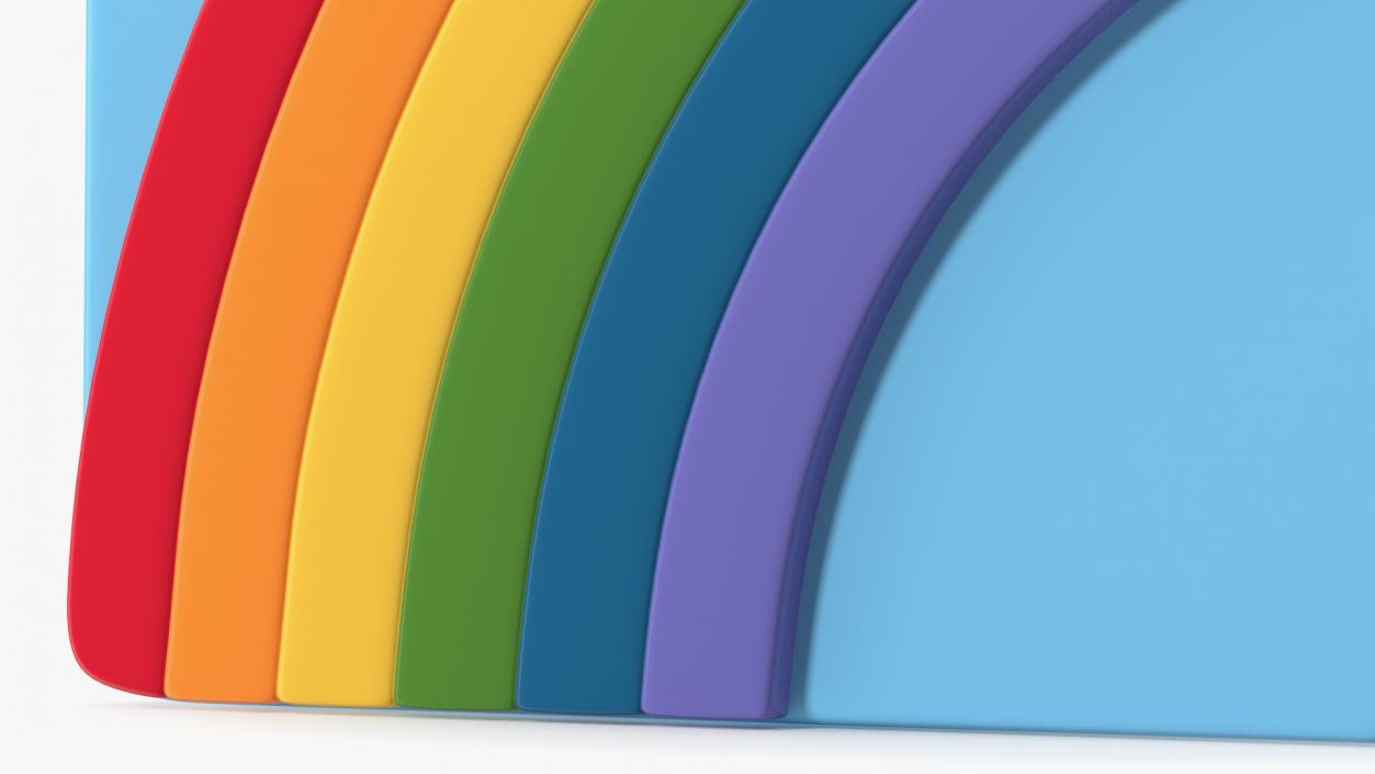 3D Rainbow Emoji model