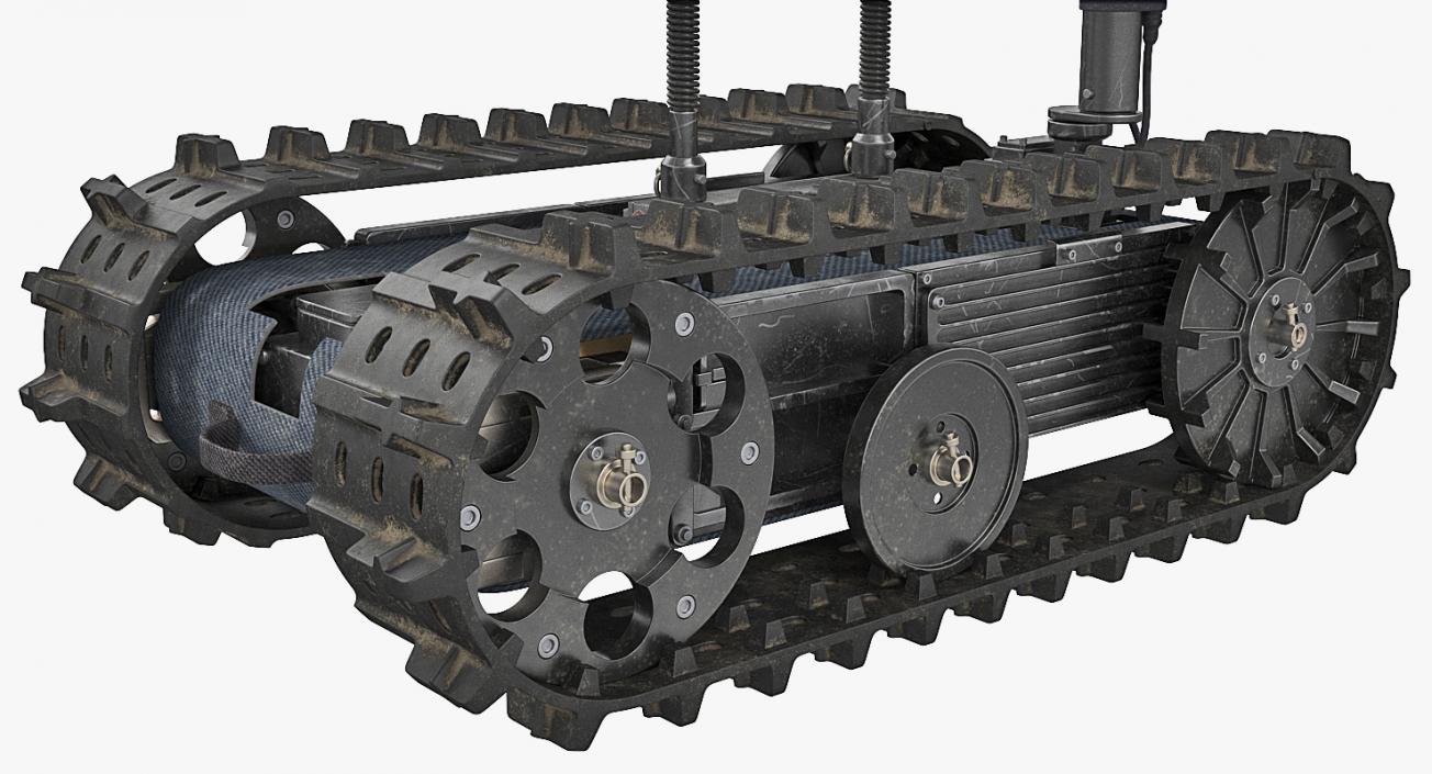 3D Multi Functional Tracked Military Robot Rigged